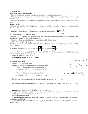 Giáo án Sóng cơ học - Ôn tập vật lý